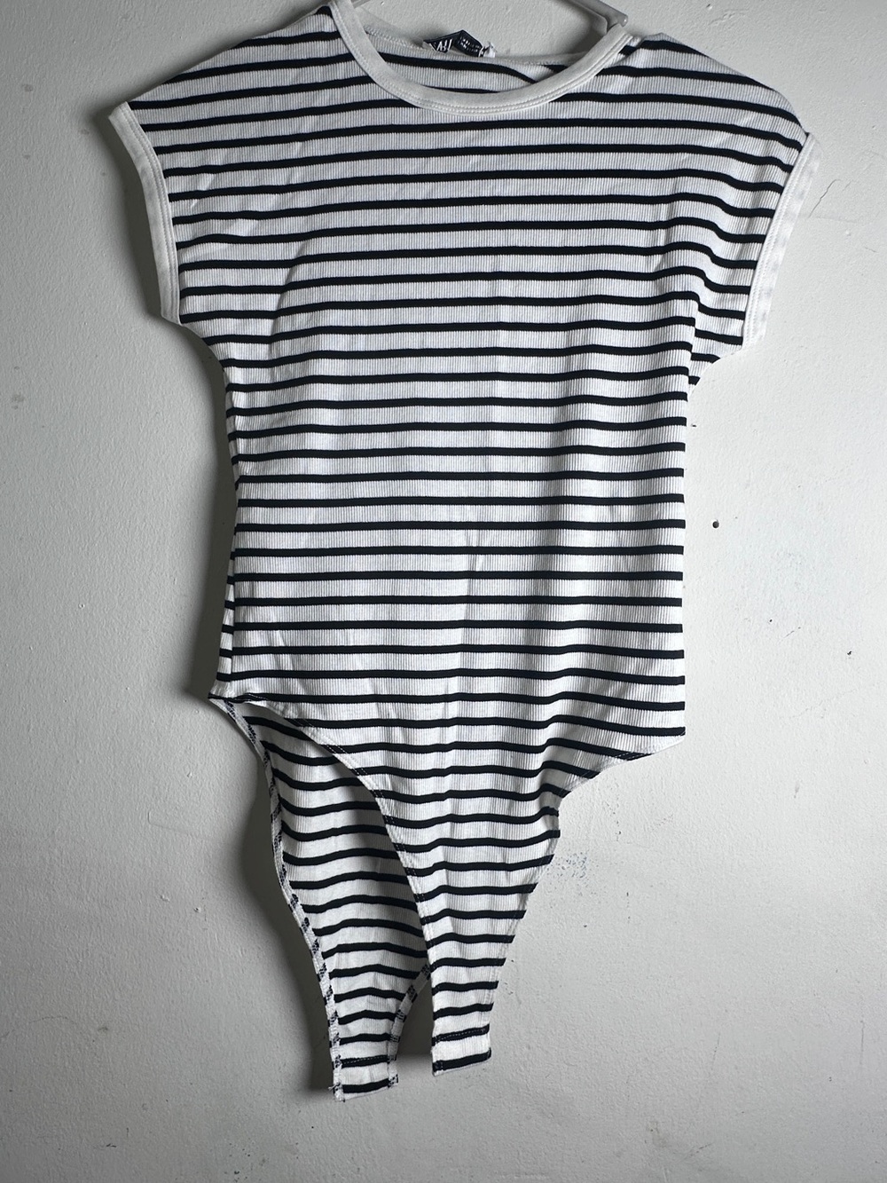 Zara Black & White Striped Kids One-Piece Bodysuit
